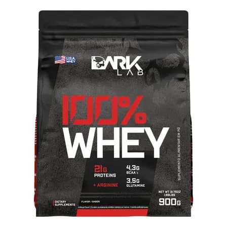 Whey Protein Concentrado 100% 900g Refil Dark Lab